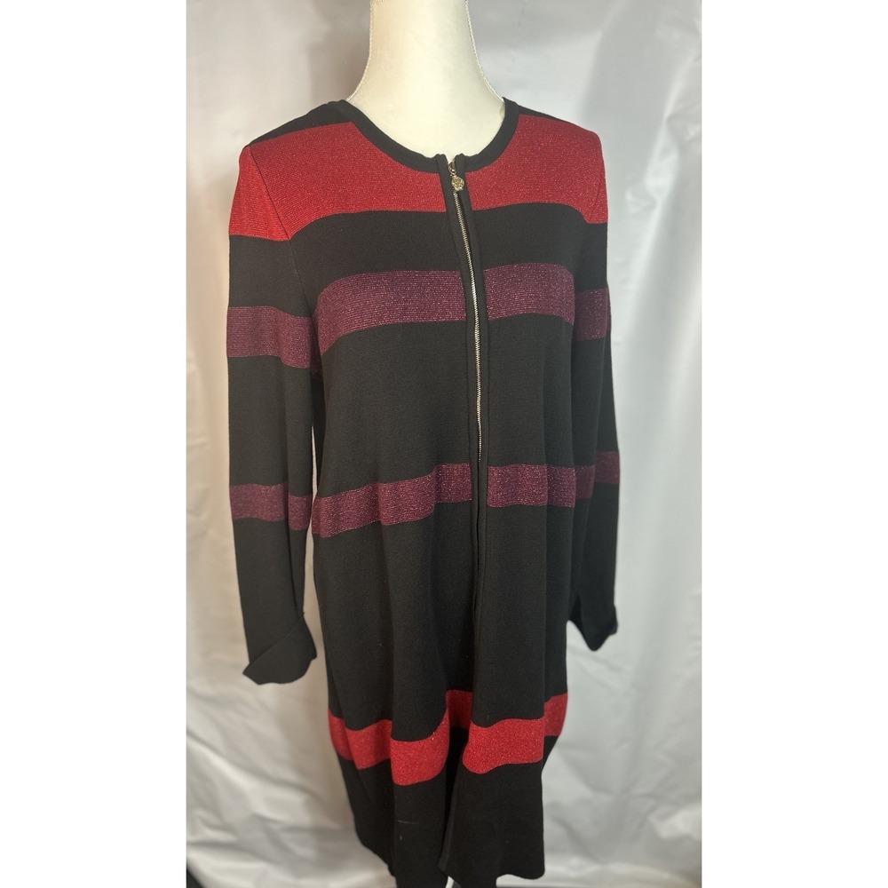 ANNE KLEIN Women's Ombre Long Sleeve  Sweater Dress Size L Holidays, Winter